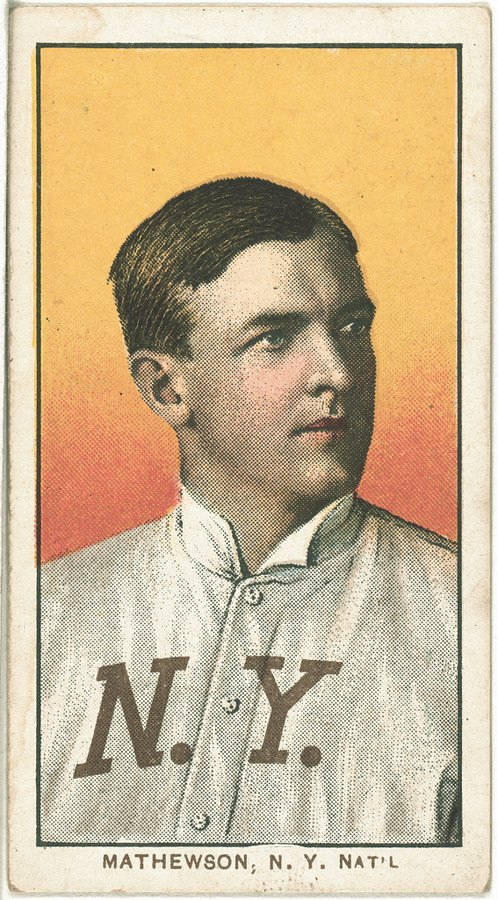 1909 T206 White Border (1909) Portrait Christy Mathewson — New York Giants, graded PSA 4